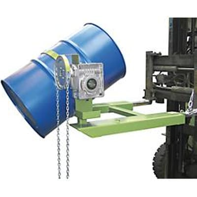 Kiepbak BAUER FD-K met ketting, staal, B 1100 x D 1245 x H 610 mm, grijs