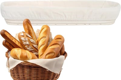 Brood Rijsmand - Rijsmanden Rotan - Brood Bakken - Natuurlijk Vochtregulerend - 34x10x55cm - Natuurlijk