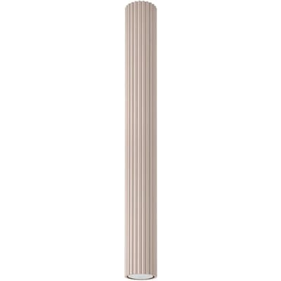 Sollux Lighting Plafondlamp Karbon - GU10 - taupe - aluminium - 6.5x6.5x60cm
