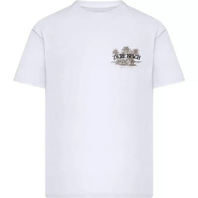 Mister Tee - Zycre Beach Oversize Heren Tshirt - L - Wit