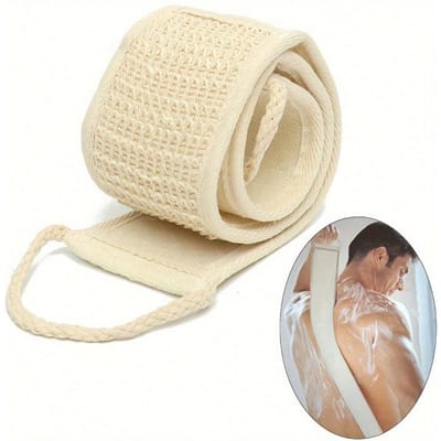 1 stuk Exfoliërende Badhanddoek Luffaspons Handdoek Voor Lichaamsscrub & Rugschrobber, Lichaamsscrub Met Luffa En Exfoliërende Crème Voor Douche abrikoos