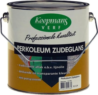 Koopmans Perkoleum Beits Wit Dekkend Zijdeglans 2,5 liter
