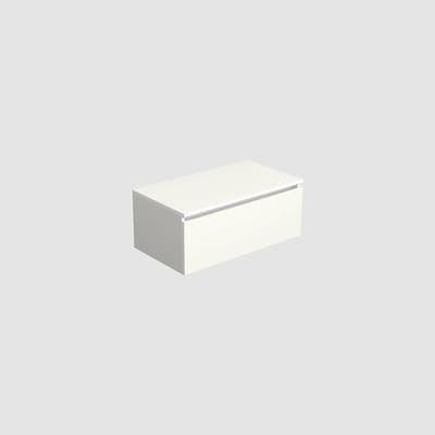 Dutchline Badmeubel Onderkast – Glans Wit – 80x46cm – 1 Lade – 1 Uitsparing