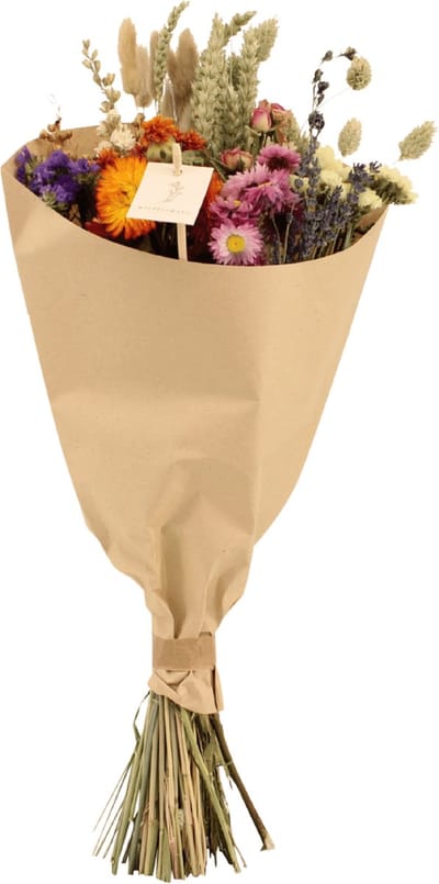 Droogbloemen Field Bouquet Multi - KH Bloembollen - Super leuk voor in huis en geen onderhoud nodig! En een leuk cadeau voor mannen en vrouwen!