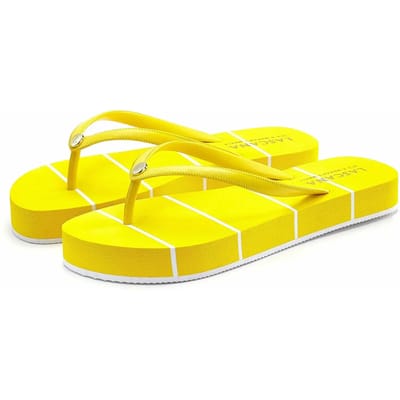 Gestreepte platformslippers vrouw Lascana
