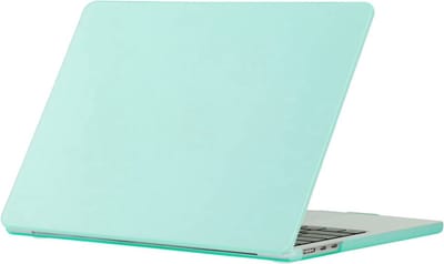 Laptophoes - Geschikt voor MacBook Air 2022 Hoes - Case voor 13.6 inch Air met M2 Chip (2022) - Model A2681 - Mint Groen