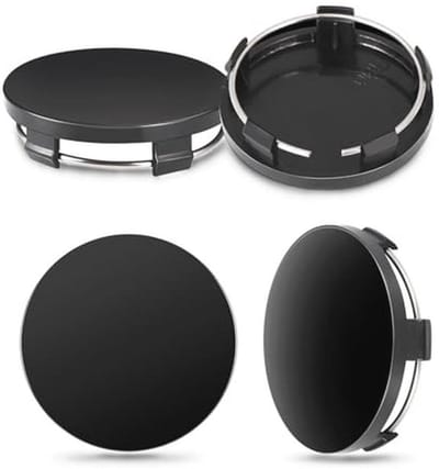 Wieldoppen Set - Naaf Covers - Auto Beschermen - Roest en Stofwerend - 60mm - Zwart