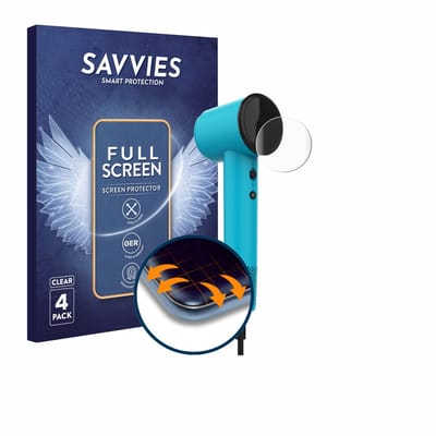 Savvies - Screenprotector voor Cecotec DryNova - Folie Beschermfolie transparant volledig dekking 4 Stuks
