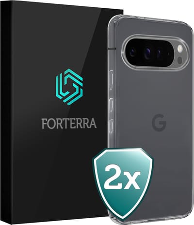 Hoesje 2 Stuks - Geschikt voor Google Pixel 10 Pro - Sterk & Shockproof - Back Cover - Case Siliconen - Telefoon Hoes - Transparant
