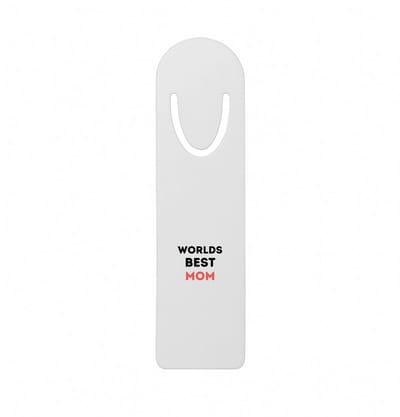 Hacebo® - worlds best mom metalen boekenlegger - Mama - de beste moeder - Moeder cadeautjes - moederdag - verjaardagscadeau - verjaardag - cadeau - geschenk - kado - gift - moeder artikelen Bladwijzer boekenleggers - 12.7 cm x 3.2cm