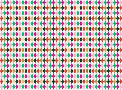 Cadeaupapier Ruit Gekleurd