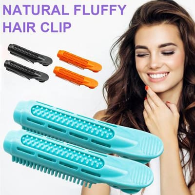 6 Pièces Pince Rouleau Volumisante pour Racine de Cheveux Pince à Cheveux Ondulés Moelleux Bigoudi pour Racine de Cheveux Outil Pince à Coiffure Moelleuse violet