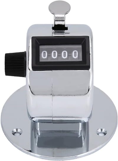 Mechanical Teller met Mini Metalen Behuizing voor Sportwedstrijden Golf - Handteller met 4 Cijfers