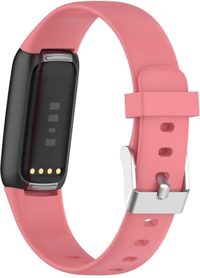 Smartwatch bandje - Fitbit Luxe - roze siliconen - large verstelbaar