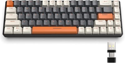 Draadloos Mechanisch 60% Gamingtoetsenbord met Bluetooth 5.0 en Hot Swappable Functie