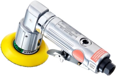 Pneumatische schuur- en polijstset - Set 58-delig - Haakse slijper & stiftslijper - Toerental 15.000 tpm - Werkdruk 6,2 bar - Schuimpads 2,5/5/7,6 cm