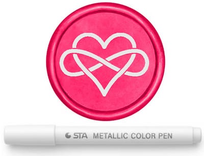 Inlakstift Zegellak / Metaal | Wit