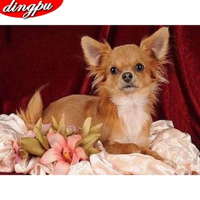 Diamond schilderij hond dier Cross Stitch Kit woondecoratie volledige vierkante boor mozaïek 20X30CM brown