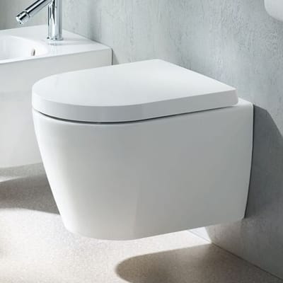 Duravit ME by Starck Compact hangtoilet – Rimless – 37 x 48 cm – glans wit