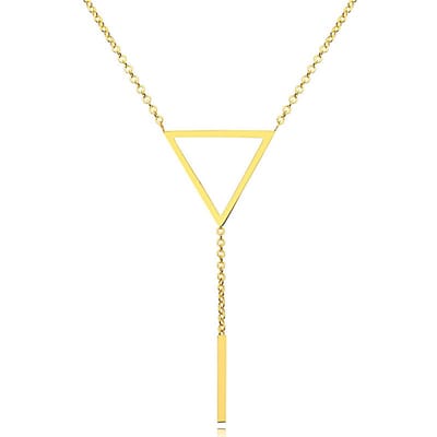 Dames ketting Cilla Jewels Edelstaal verguldkleurig Driehoek Staaf