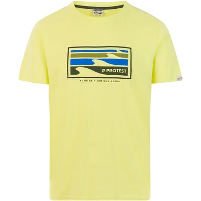 Protest PRTHanwell - T-shirt Heren - Korte mouwen - Ronde hals - Normale pasvorm - Crème