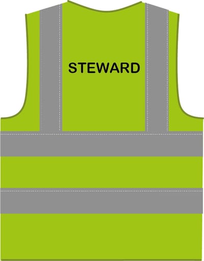 Steward hesje RWS limoengroen