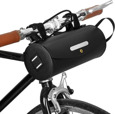Ruime Fietstas van 2,5 Liter met Schouderband, Waterdichte Fietsbagage voor E-Scooter en Mountainbike, Eenvoudig te Bevestigen aan het Stuur voor Avondtochten