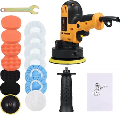 Autopolijstmachine – 700W – Verwijdert Krassen & Swirls – 15-delige Set – Voor Auto, Meubels en Vloeren