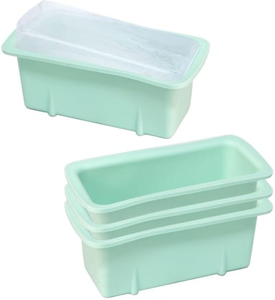 Dailygoods- IJsblokjesvorm Groot - Duurzaam - Set van 4 - IJsblokjesvorm Siliconen - Perfect voor IJsbad - Gemakkelijk te Verwijderen - Ijsvorm