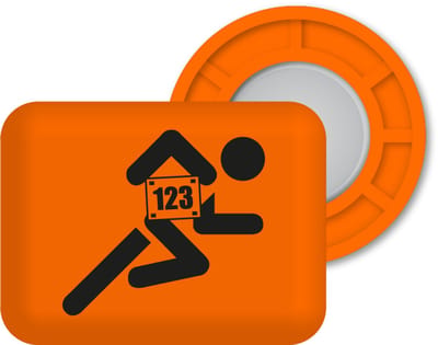 Bibbits hardloopmagneten | 123 Runner Orange