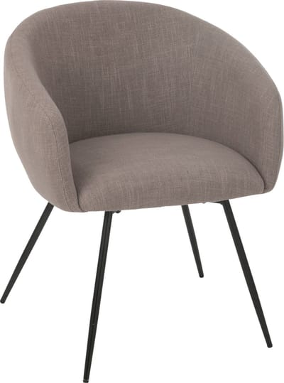 J-Line stoel Wales - staal/schuim - taupe