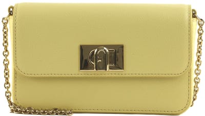 FURLA Leren Schoudertas Avondtas 1927 Mini Crossbody Bag Freesia Lichtgeel