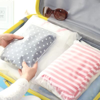 Dailygoods- Reiszak 25 Stuks - Waterdicht - Geurdicht - Opbergtas - Kledingtas - 5 Afmetingen - Voor Ondergoed/Schoenen/Cosmetica - Opbergzak