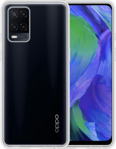 Hoesje - Geschikt voor OPPO A54 - Sterk & Shockproof - Siliconen Case - Hoes Cover - Telefoonhoes - Transparant