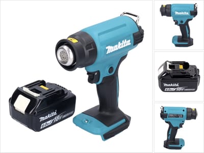 Makita DHG 180 G1 accu-heteluchtpistool 18 V 550 °C + 1x accu 6,0 Ah - zonder oplader
