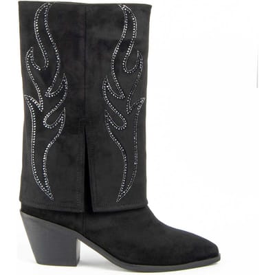 Bota De Tacón Para Mujer.  Montevita  Faldde2  100930 36 zwart