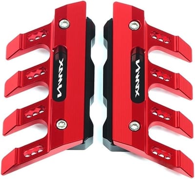 Motorfiets Beschermers - Voorvork Guard - Bescherming Motor - CNC Aluminium - 1 Paar - Rood