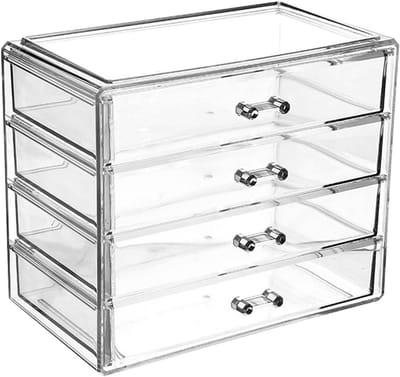 Make-up Organizer - Cosmetica Opberger - Schoonheid Producten - Met Lade - 20x13.5x20 cm - Roze