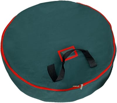 Kransdozen opslag - Slinger container - Decoratie bewaren - Scheurbestendig materiaal - 60 x 16 cm - Groen