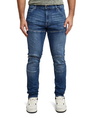 G-Star RAW Heren Jeans 5620 3D Zip Knee Skinny D01252-D829-071-W28/L30 gray