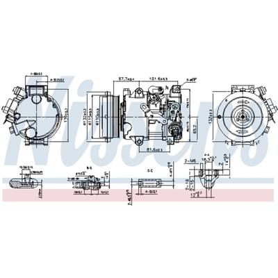 Compressor airconditioning NISSENS 890808