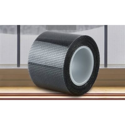 Zelfklevende reparatietape voor horrengaas: 1 / Zwart