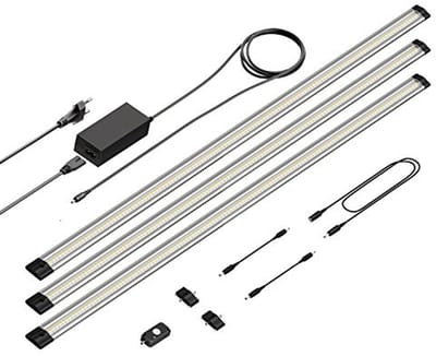 LED Kastverlichting met Bewegingsmelder - Extra Plat 90cm, Set van 3 - Energiezuinige LED Lampen voor Keuken en Werkplek