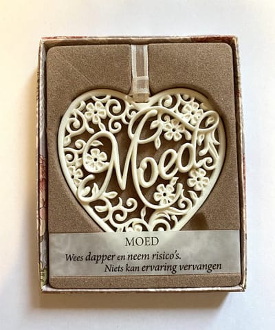 H&&H - Inspirerende woorden - Hanger - Moed - Gift - Hart - Spreuken - Spreuktegel