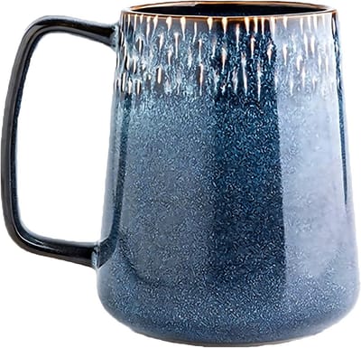Grote keramische koffiemok van 700ml, ideaal voor cappuccino, thee en ontbijtgranen met handvat
