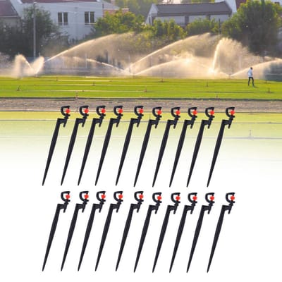 20 stuks GType 360 Graden Rotatie Sproeier Besproeiing Spuitmondstuk Accessoire voor Tuin Gazon beige