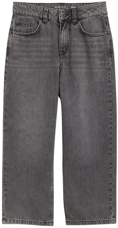 Tom Tailor - Baggy Fit-jeans - Maat 152 - used mid stone grey denim
