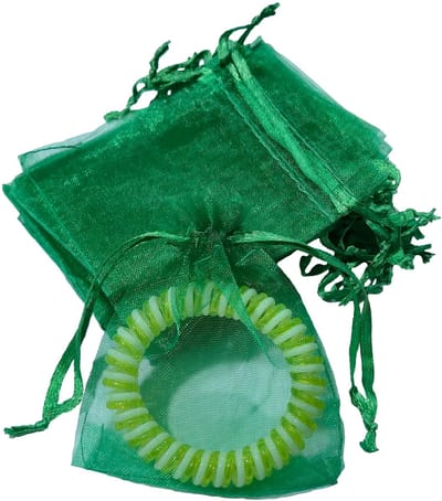 Prigta - Organza Zakjes Groen 7x9 cm - 100 stuks - Kleine Cadeauzakjes - Herbruikbaar - Voor Kerst, Sieraden & Bedankjes