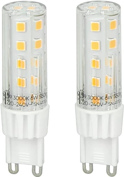 LED line LITE LED Insteeklamp G9 - 6W (vervangt 50W) - 550lm - Ø16mm - 230V - Energiezuinig - 2 stuks