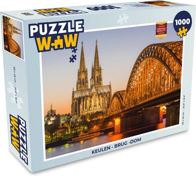 Puzzel Keulen - Brug -Dom - Legpuzzel - Puzzel 1000 stukjes volwassenen